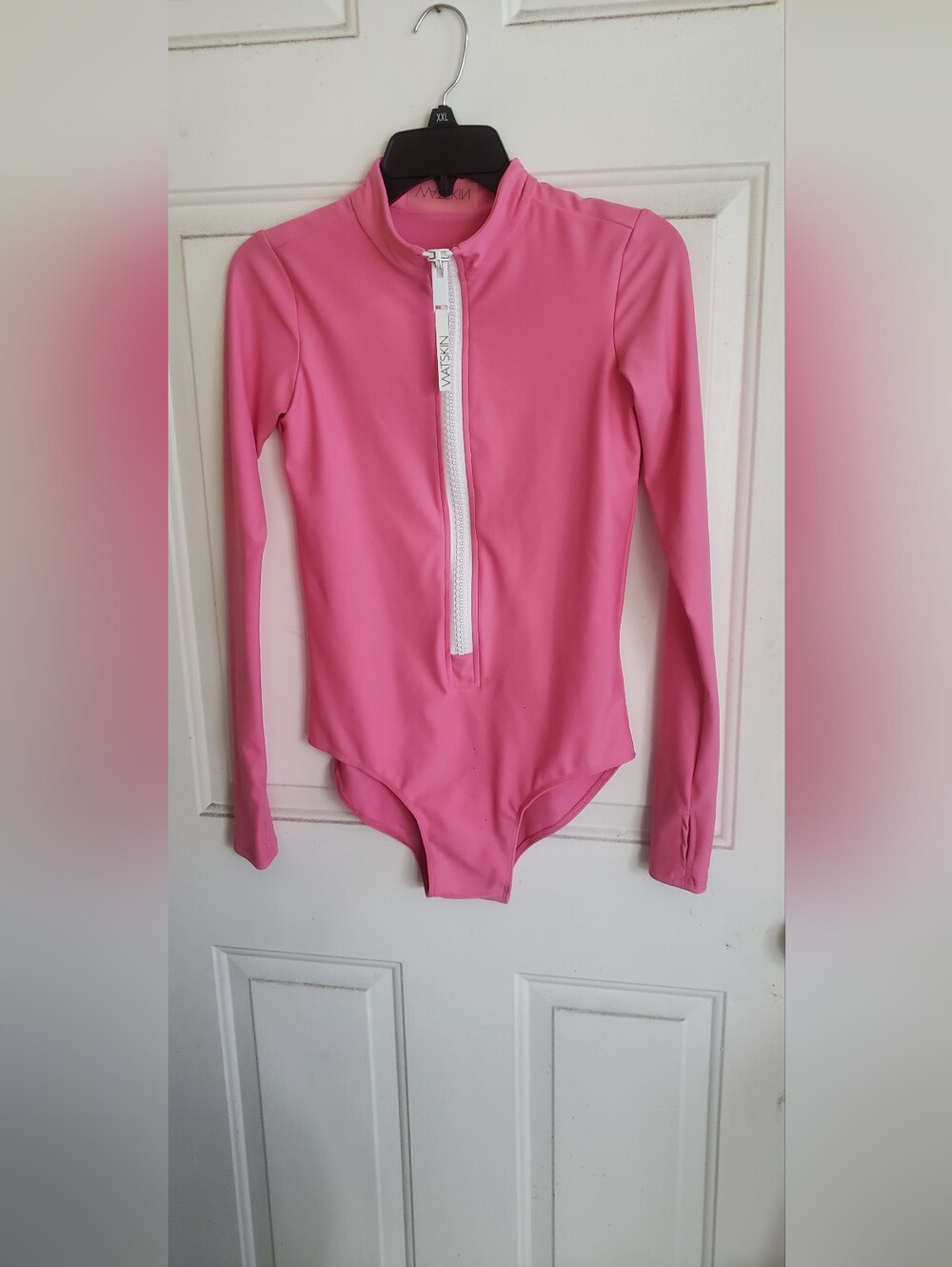 Watskin Ryann Pink Long Sleeve Zip Front